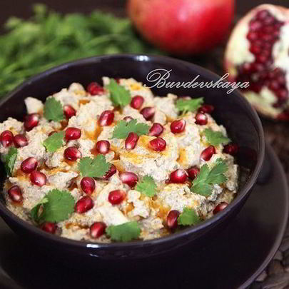 Сациви из курицы с ореховым маслом