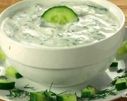 Соус Тартар из свежих огурцов