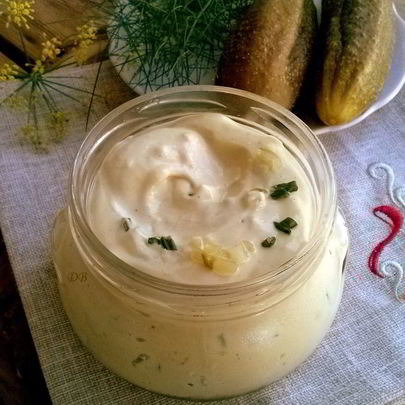 Соус Тартар с солеными огурцами