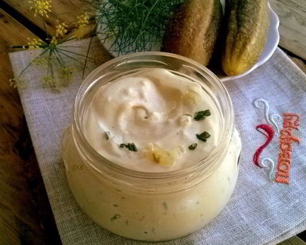 Соус Тартар с солеными огурцами