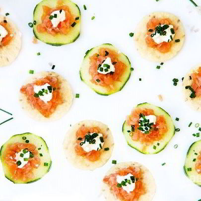 Тартар из копченой семги