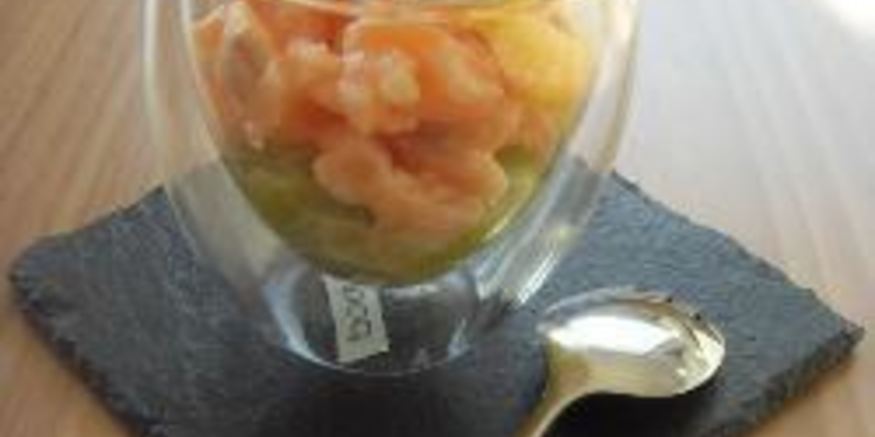 Рецепт тартара из лосося и лука-порея