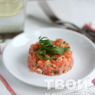 Тартар из лосося