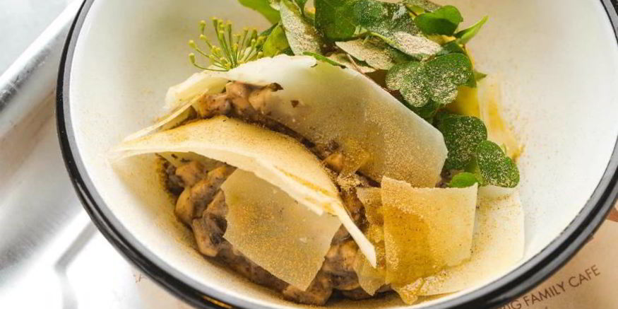 Рецепт тартара из шампиньонов с картофелем и кислицей