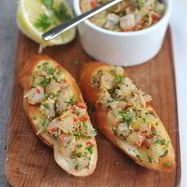 Рецепт Тартара из скумбрии с жареным багетом