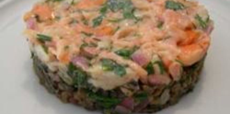 Рецепт тартара из свежего тунца и гребешков