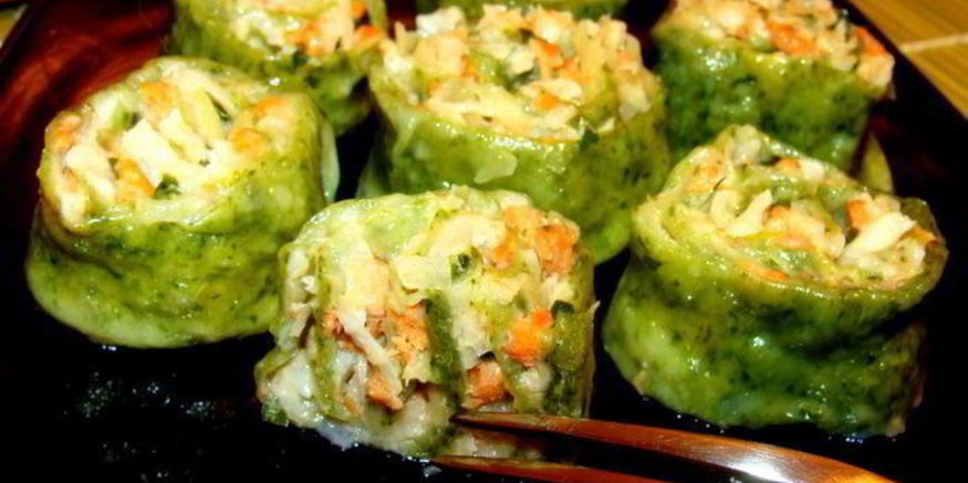 Рецепт теплого тартара ролл из семги