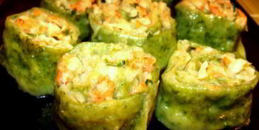 теплый тартар ролл из семги