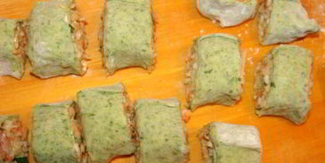 теплый тартар ролл из семги