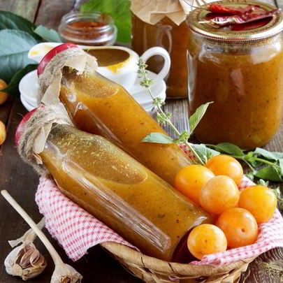 Соус Ткемали из алычи на зиму