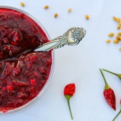 Соус Ткемали из красной алычи