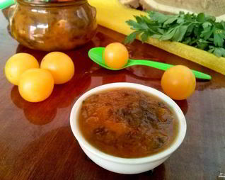 Соус Ткемали из желтой алычи