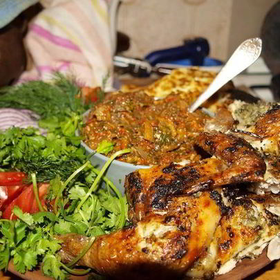 Цыпленок в Ткемали