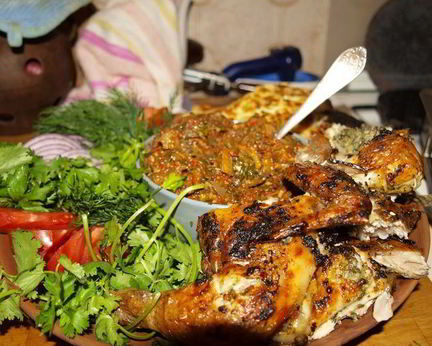 Цыпленок в Ткемали