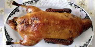 утка в соусе ткемали с медом