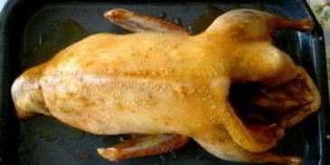 утка в соусе ткемали с медом