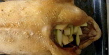 утка в соусе ткемали с медом