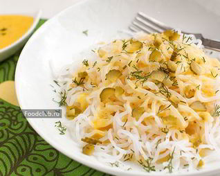 Обезжиренный сырный соус и ширатаки