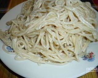 Сырный соус для спагетти