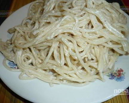 Сырный соус для спагетти