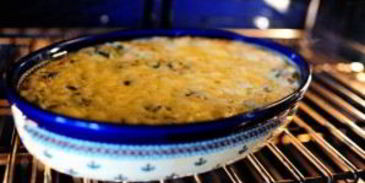 сырный соус с артишоками и шпинатом