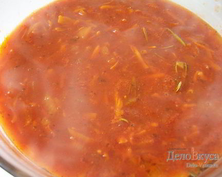 Томатный соус с белым вином