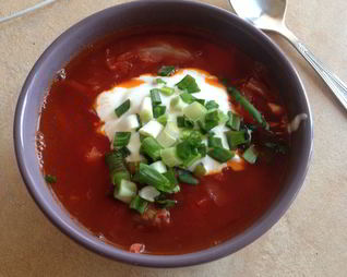 Борщ из говядины