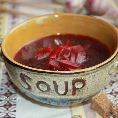 Борщ из запеченной свеклы