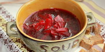 борщ из запеченной свеклы