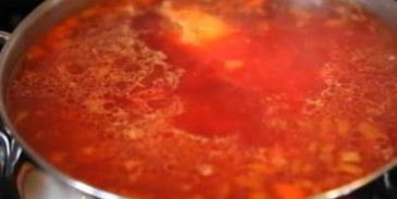 борщ классический домашний