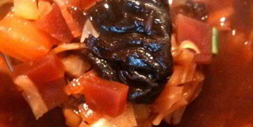 борщ с черносливом