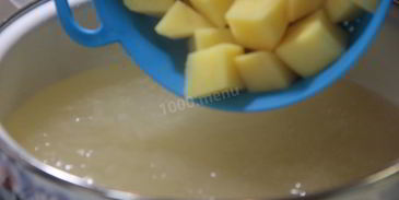 борщ с фасолью и курицей