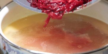 борщ с фасолью и курицей