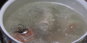 борщ с фасолью и курицей