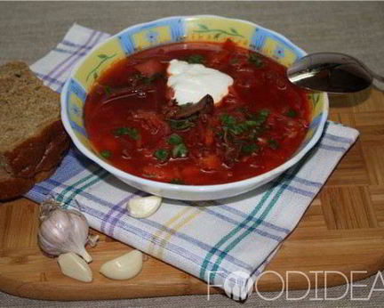 Борщ с грибами