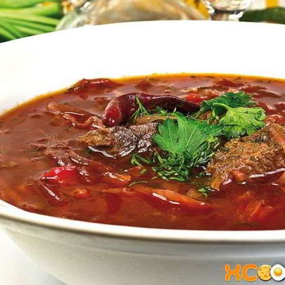 Борщ с помидорами