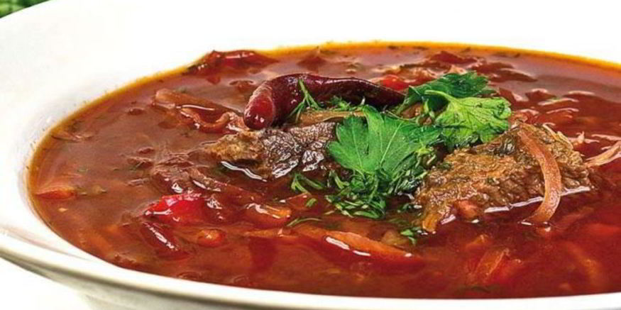 Рецепт борща с помидорами