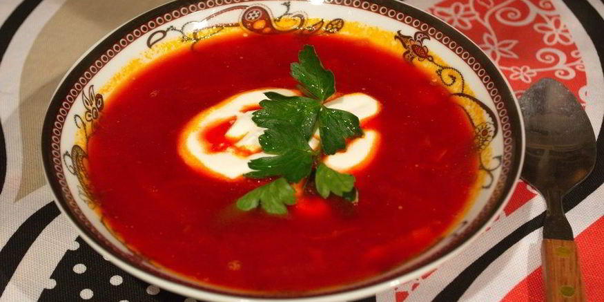 Рецепт борща с рыбой