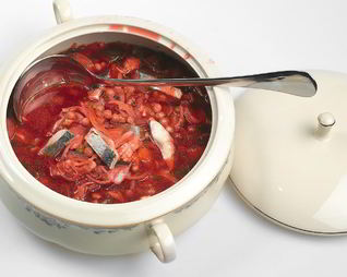 Борщ с селедкой