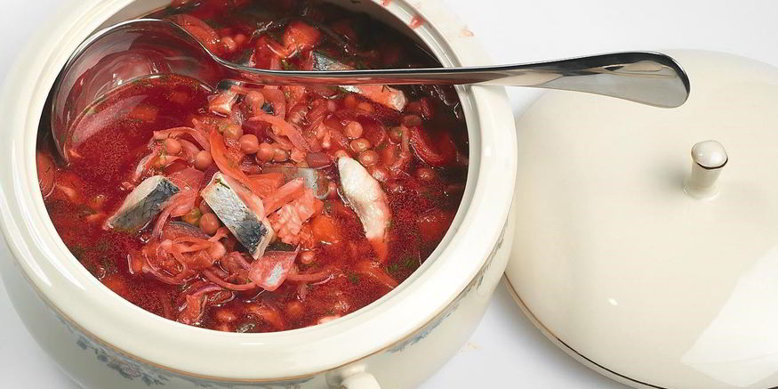 Рецепт борща с селедкой