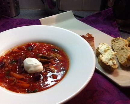 Борщ с уткой