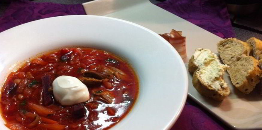 Рецепт борща с уткой