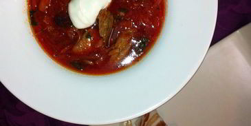 борщ с уткой