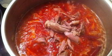 борщ с уткой