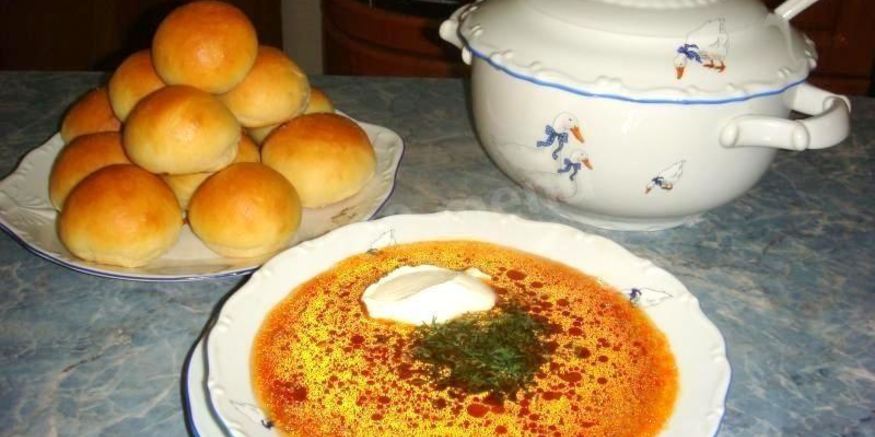 Рецепт борща со свининой и болгарским перцем в мультиварке