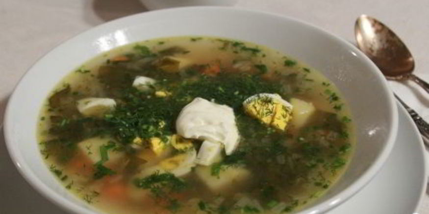 Рецепт борща зеленого украинского