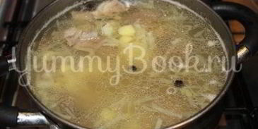 домашний борщ с говядиной