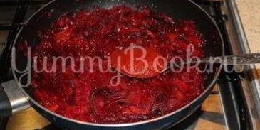 домашний борщ с говядиной