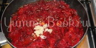 домашний борщ с говядиной