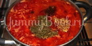 домашний борщ с говядиной